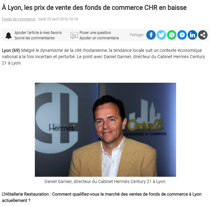 Hôtellerie - Restauration - Cabinet Hermès